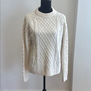 Cable Knit Cream Sweater